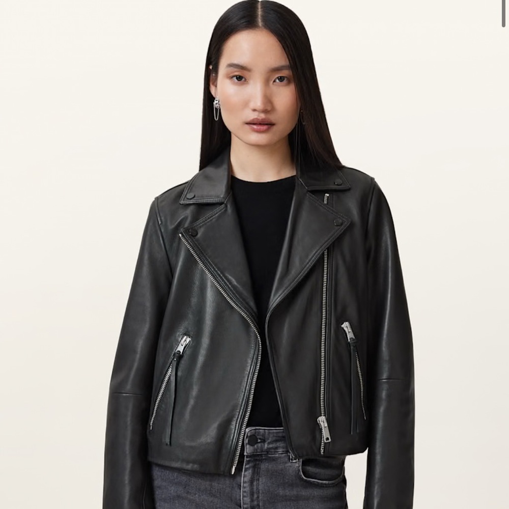 Allsaints Leather Biker Jacket